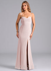 Azazie Wynni Blushing Pink Mermaid Corset Chiffon Dress blushing_pink