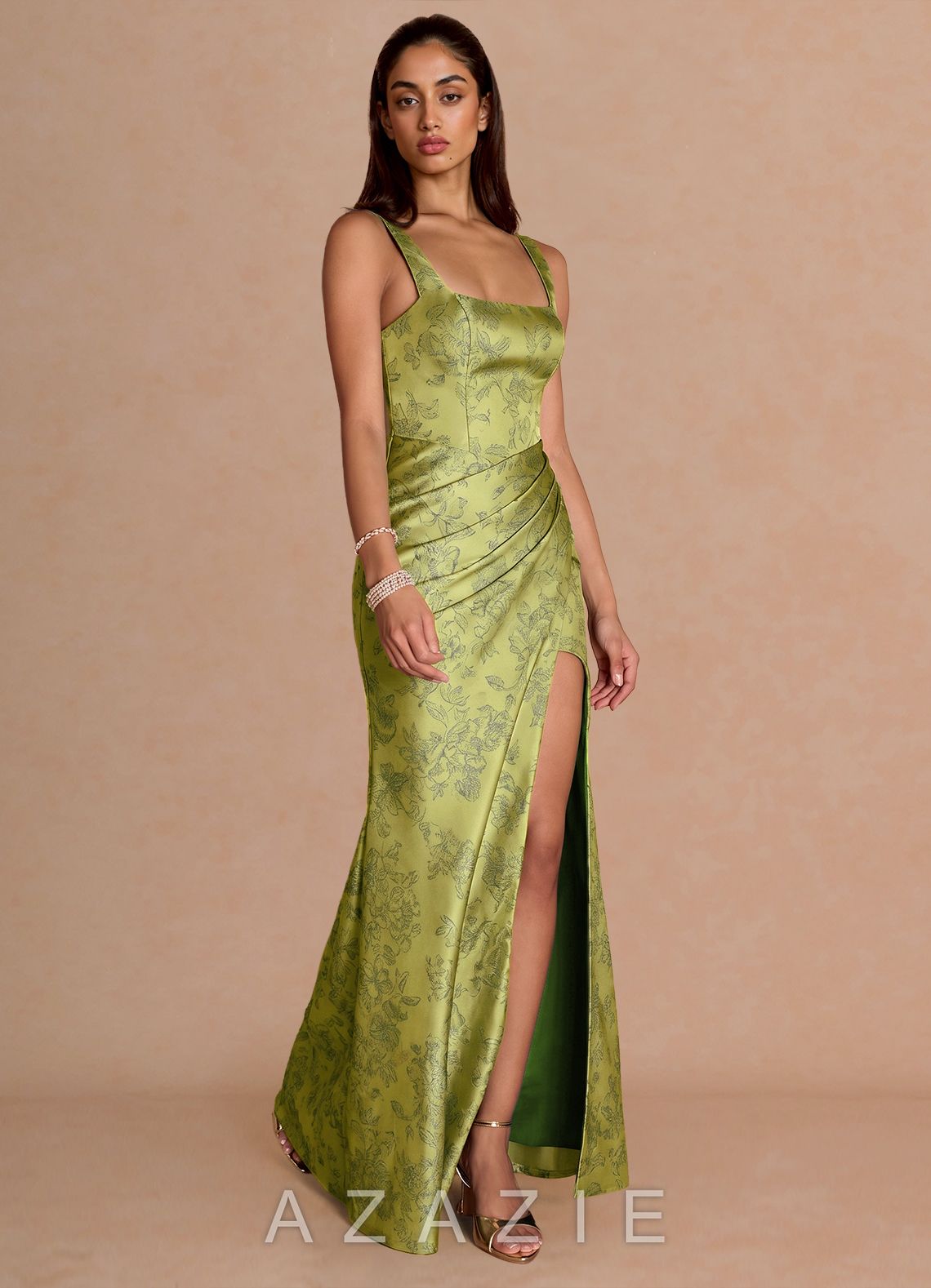 Wesselle {color} Maxi Dress  sp_moss_navy_#mn134320