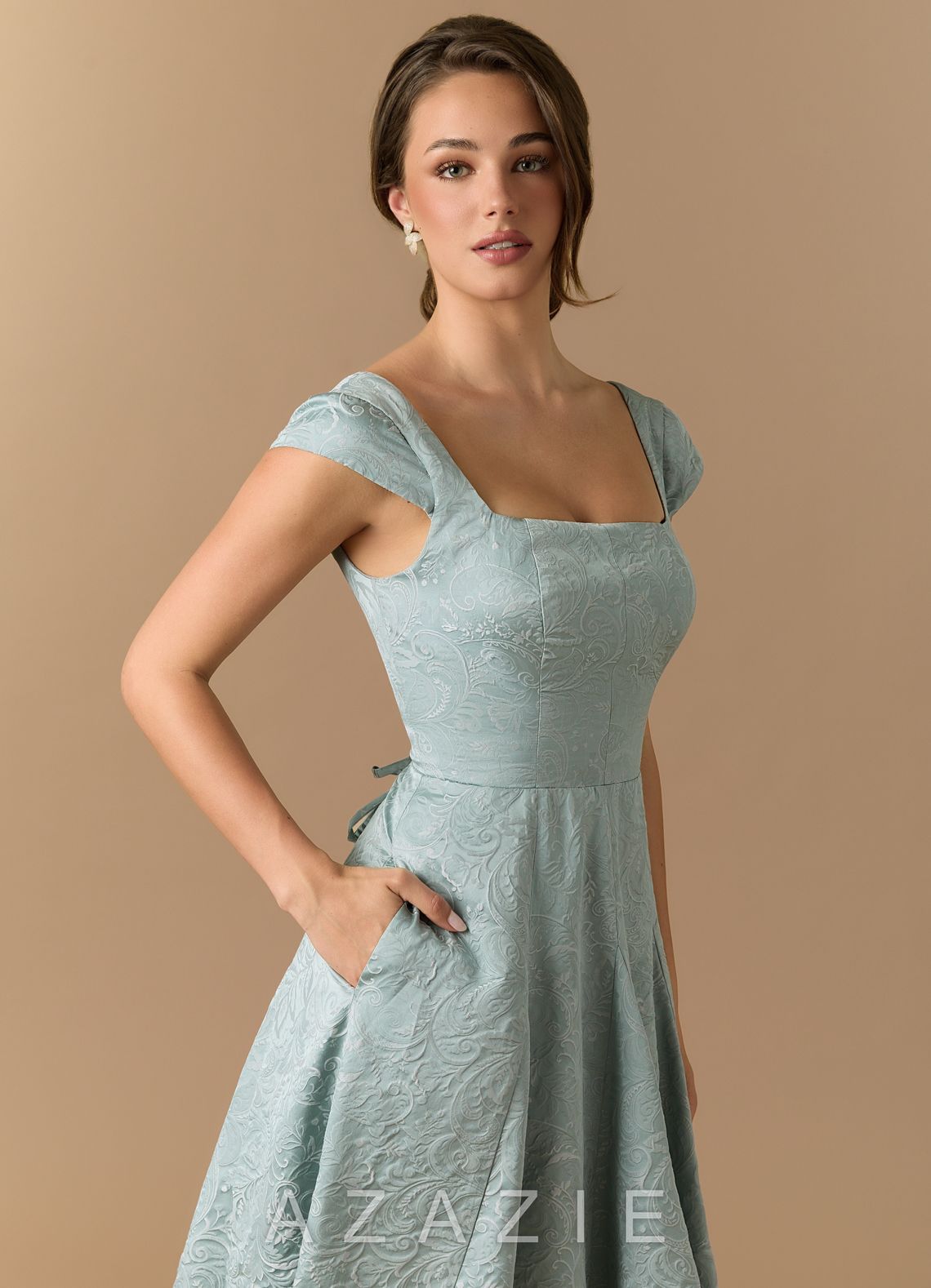 Emeline {color} Midi Dress  sp_antique_teal_#at134300