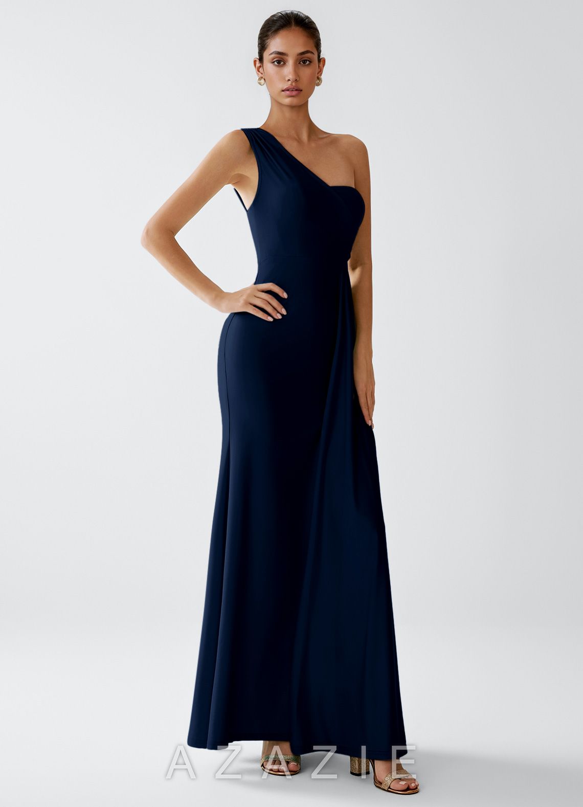 Celira {color} Stretch Knit Maxi Dress  sp_dark_navy_#dn478