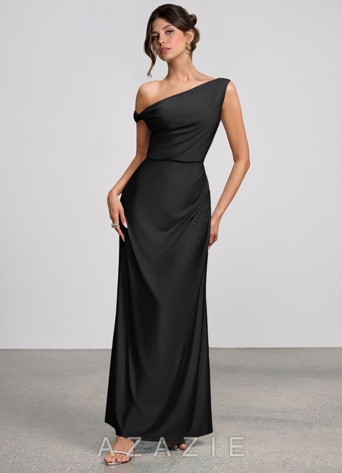 Elowen {color} Stretch Knit Maxi Dress  black
