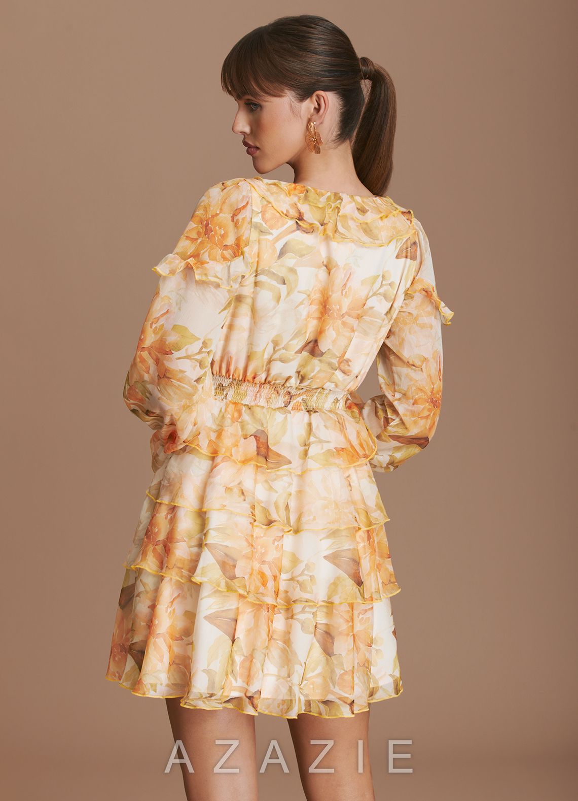 Izabella {color} Mini Dress  sp_peach_bloom_#pb134369