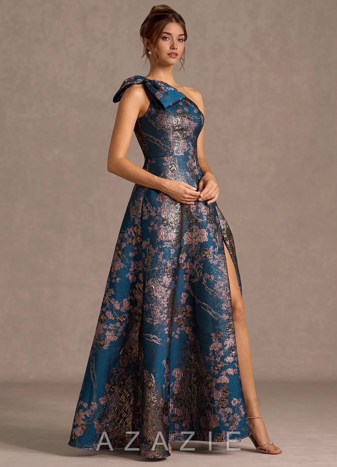 Jonelle {color} Maxi Dress  sp_teal_floral_#tf134963