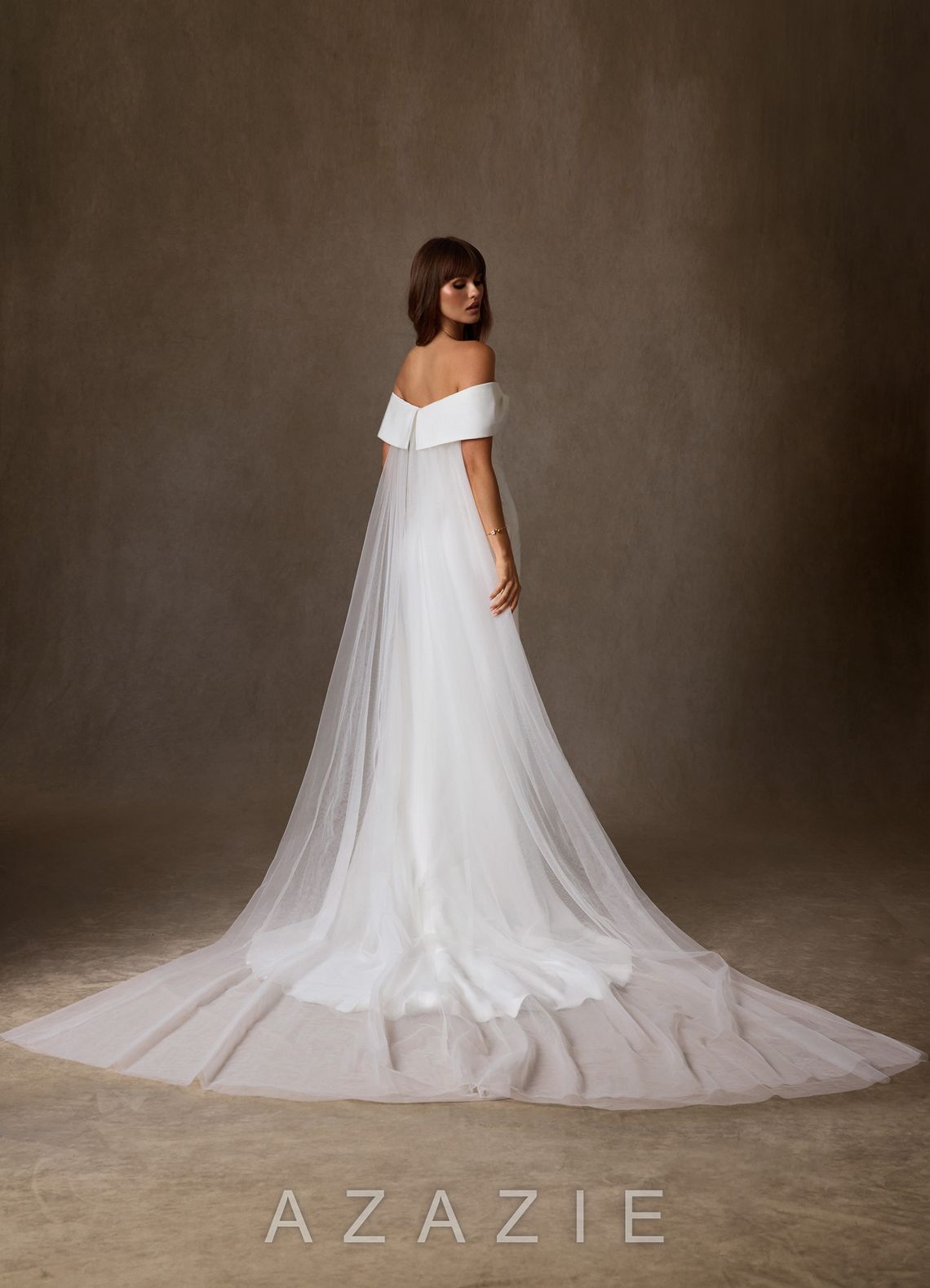 Azazie Chandler Diamond White Sheath Crepe Back Satin Dress diamond_white