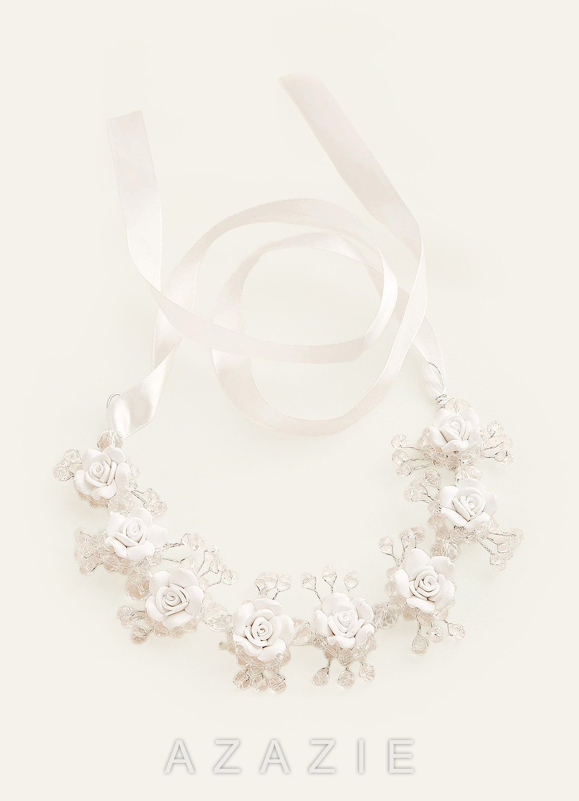 3D Floral Flower Girl Headpiece