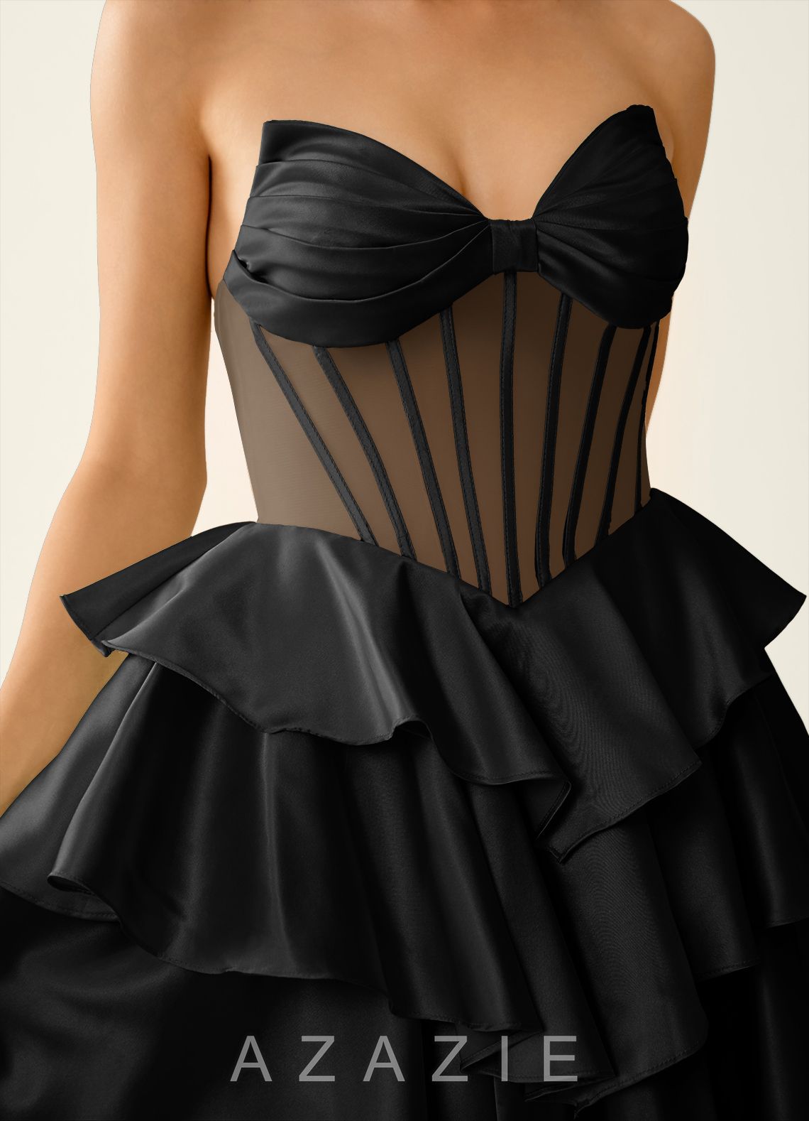 Aurisse Black Mini Dress