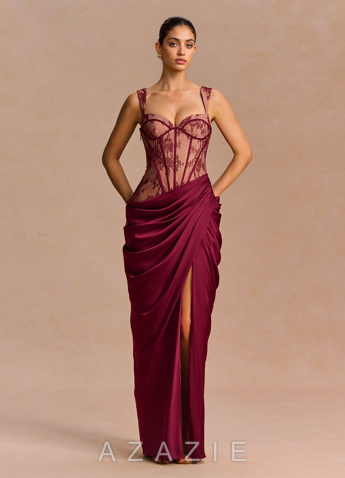 Solenne {color} Maxi Dress  wine_#wn134182