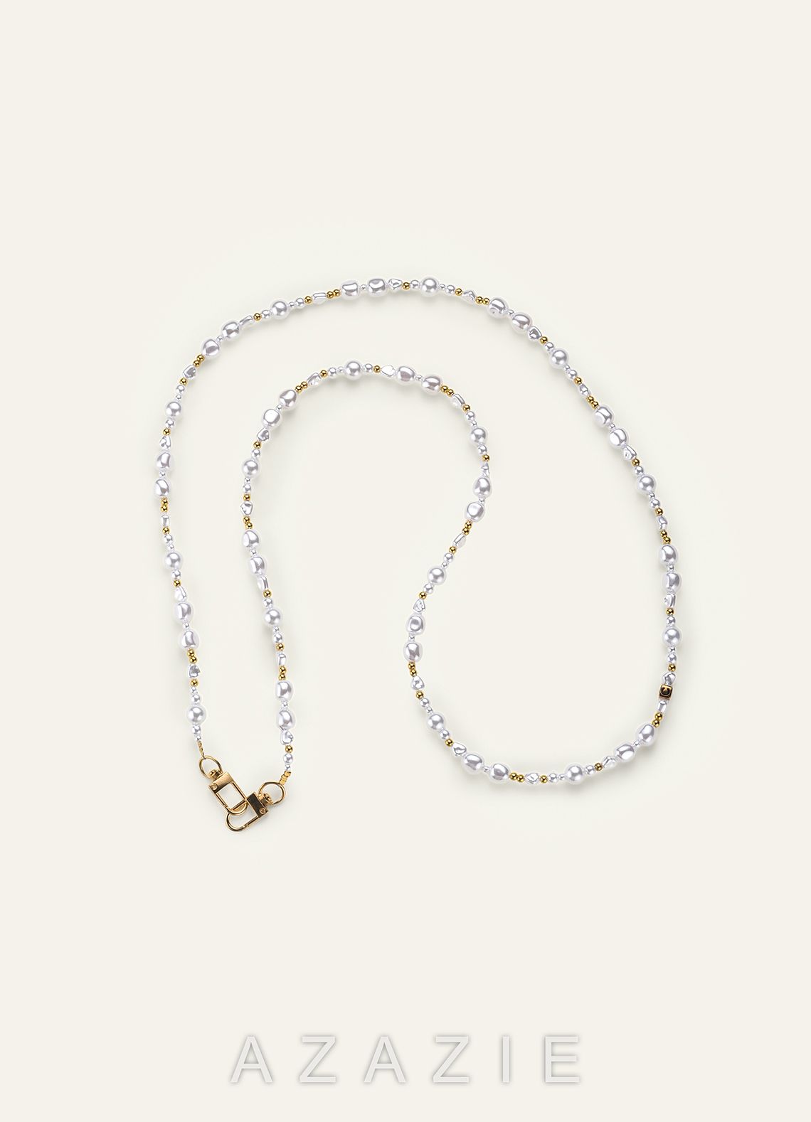 Pearl Bag Strap Charm Elegant Layered Design Phone Chain