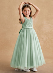 Azazie Cinna Agave A-Line Lace Tulle Dress agave