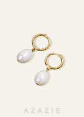 Golden Pearl Earrings