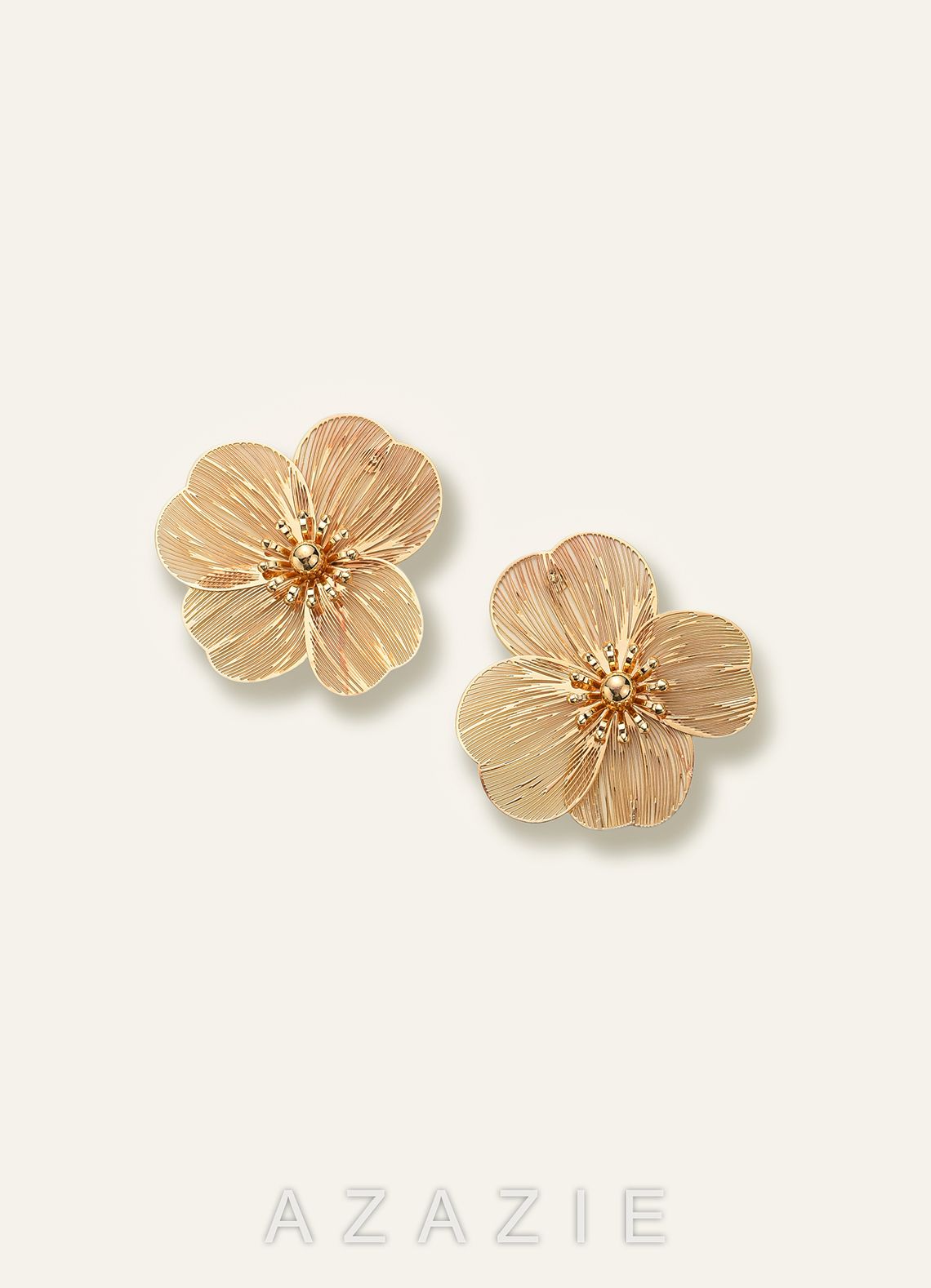 Flower Statement Stud Earrings