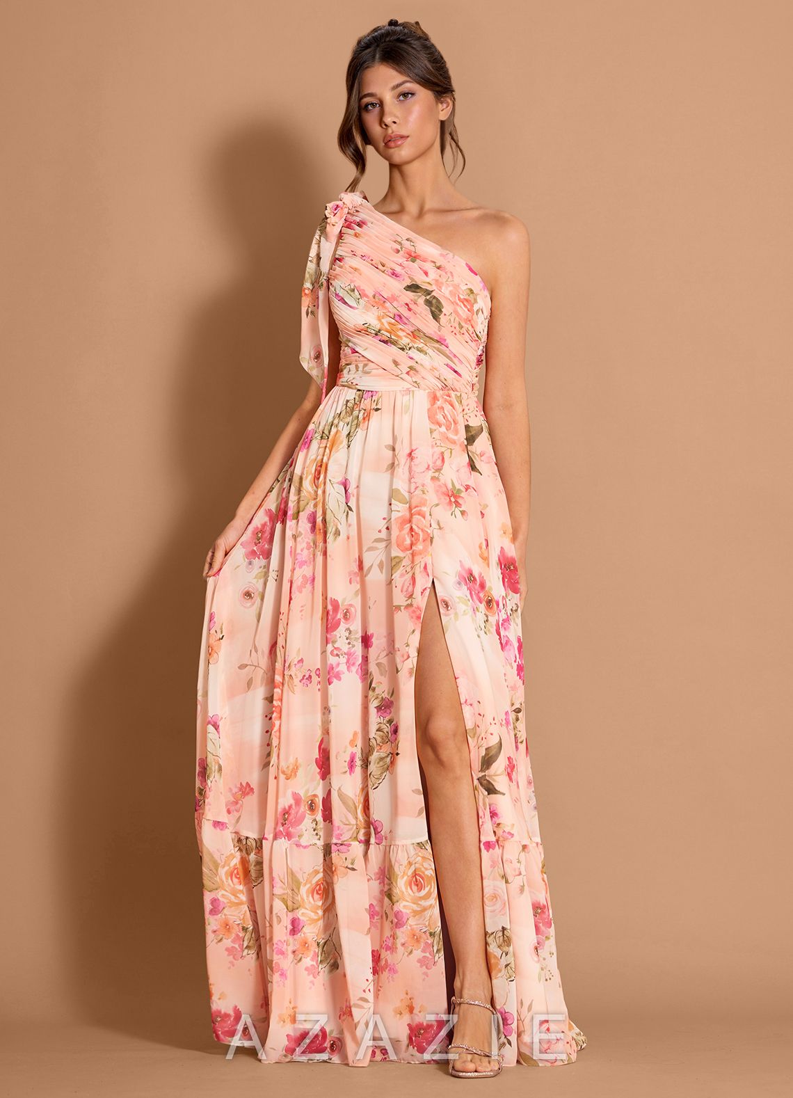 Liliana {color} Maxi Dress  sp_abstract_bouquet_floral_#111401