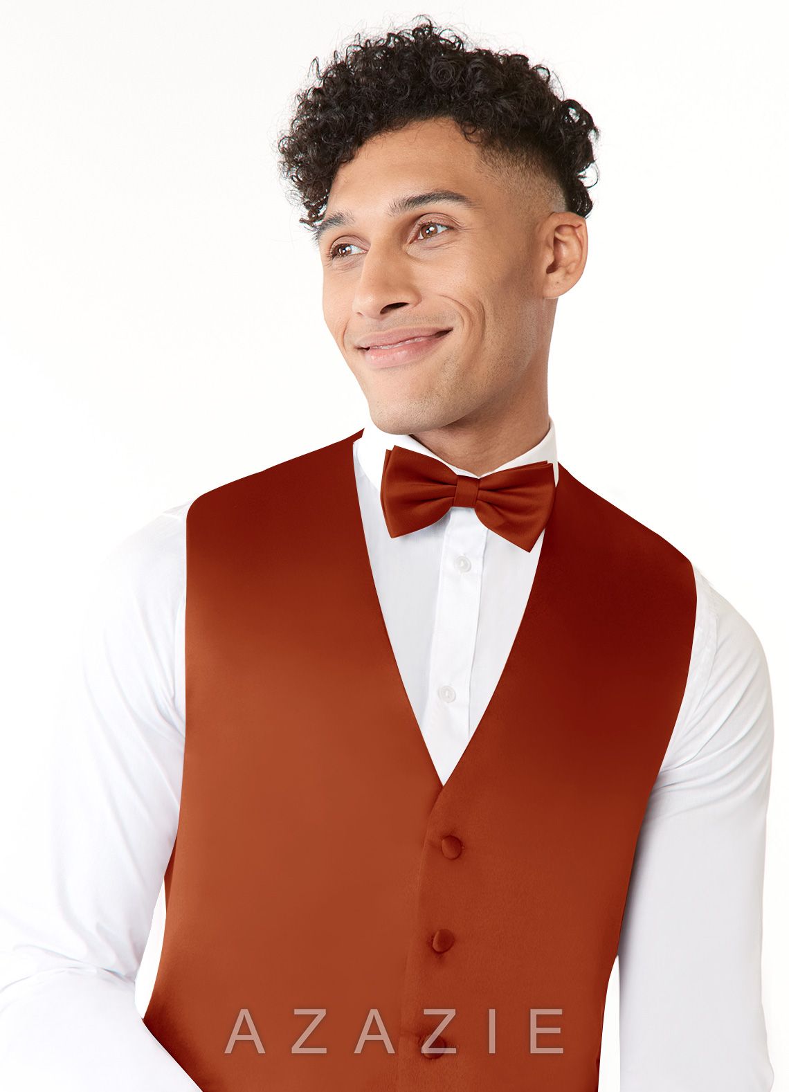 Matte Satin Vest  paprika