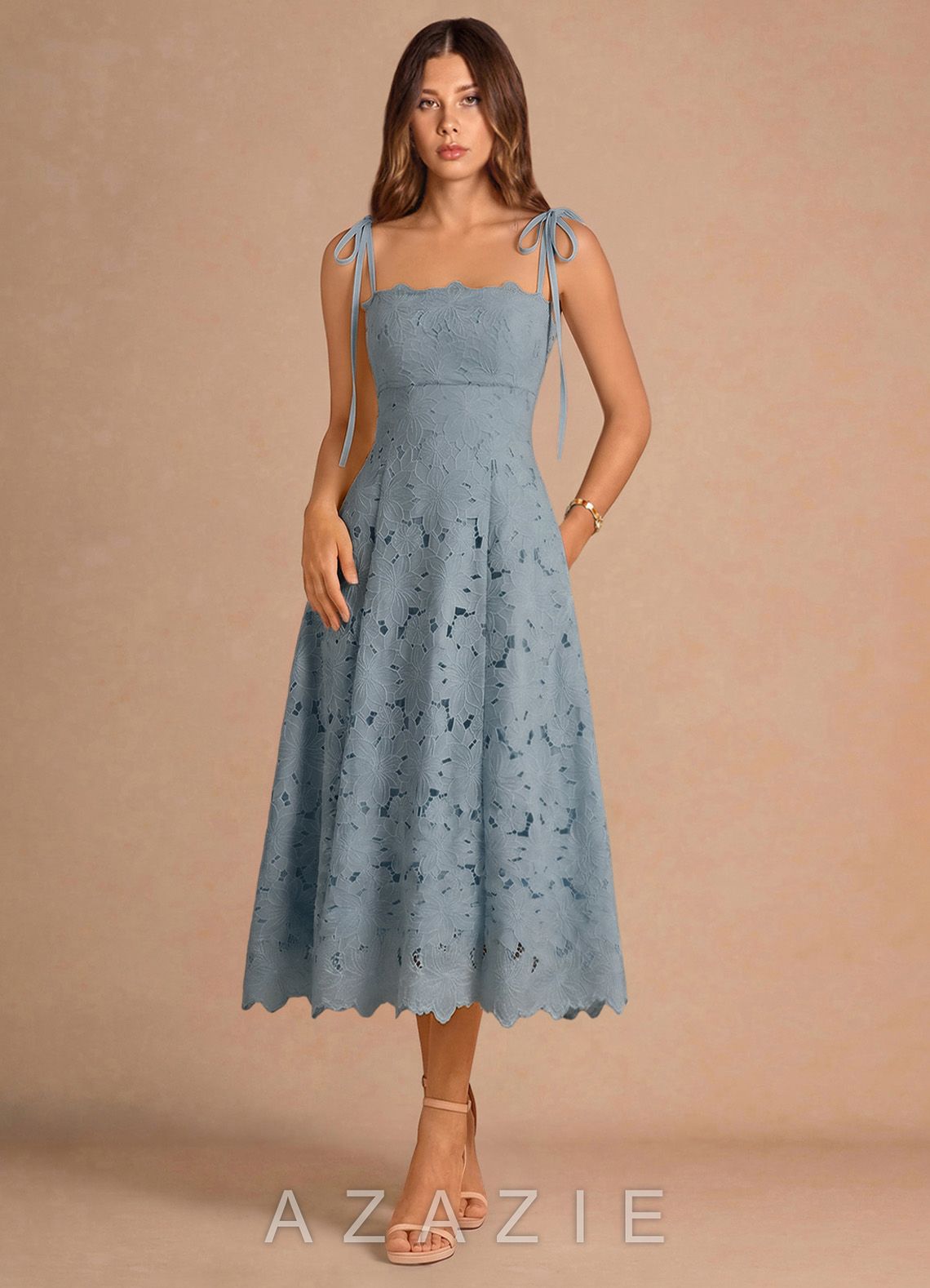 Kiora {color} Midi Dress  sp_powder_blue_#pb134499