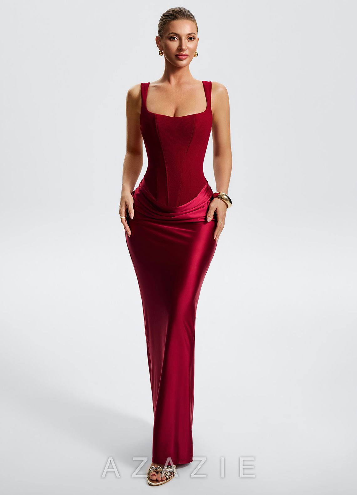 Rynette {color} Maxi Dress  sp_burgundy_#bg543