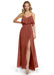 Azazie Jean Auburn A-Line Chiffon Convertible Dress