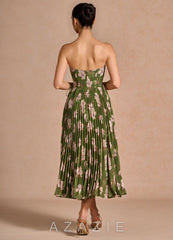 Hyacinth {color} Midi Dress  sp_green_floral_#gf134273