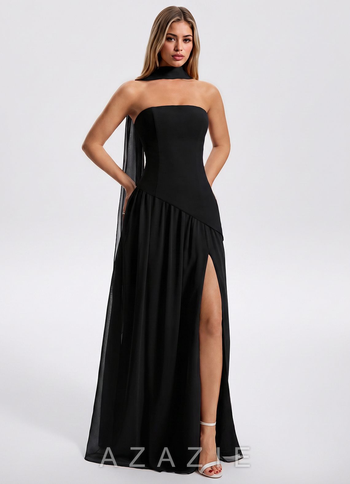 Una {color} Maxi Dress  black