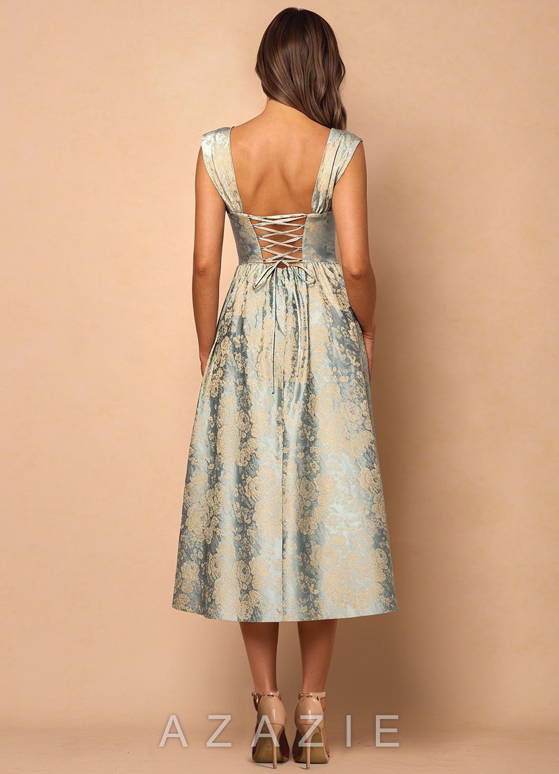 Runa {color} Midi Dress  sp_vintage_blue_#vb134731
