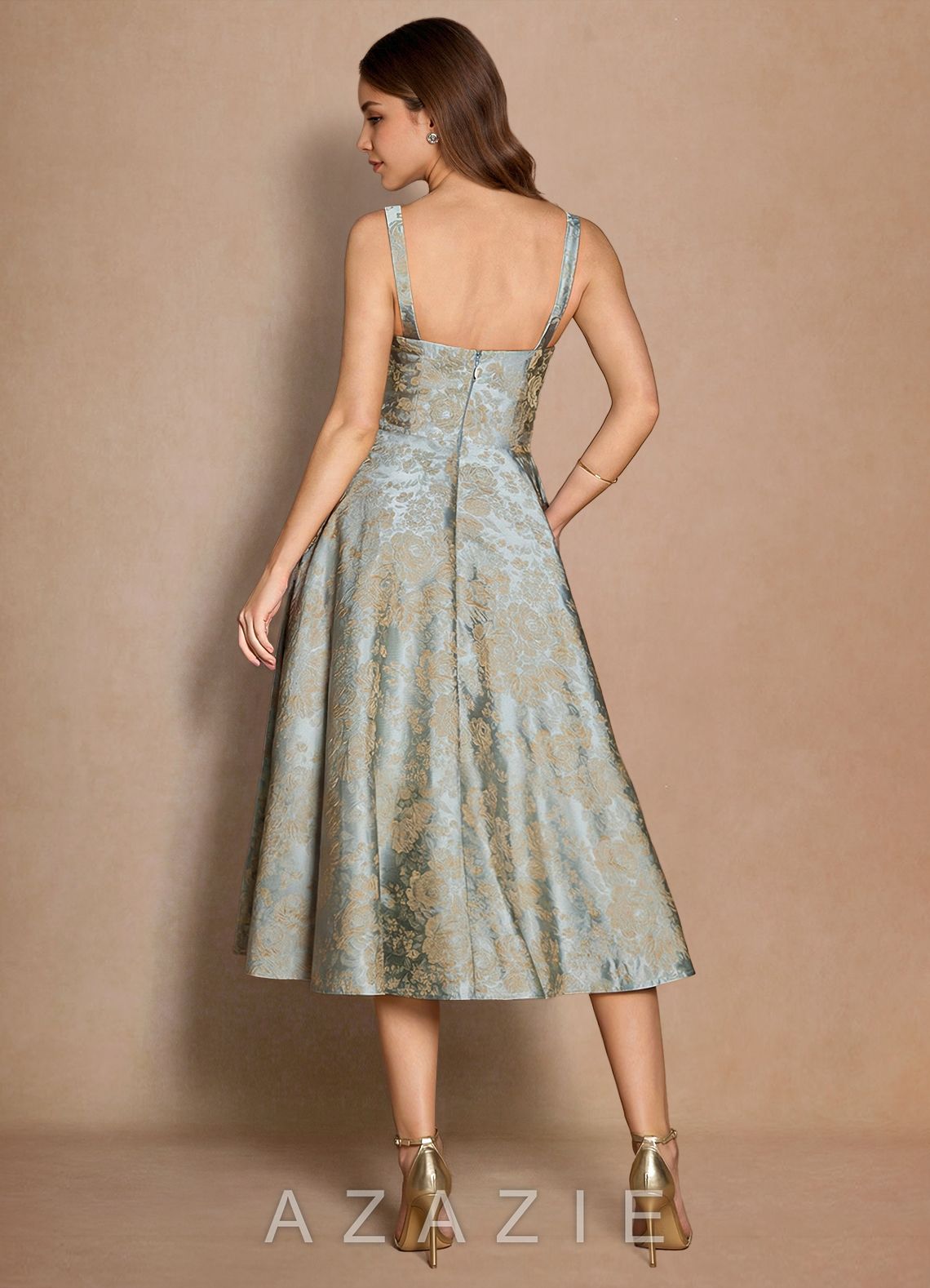 Melusine {color} Midi Dress  sp_vintage_blue_#vb134731