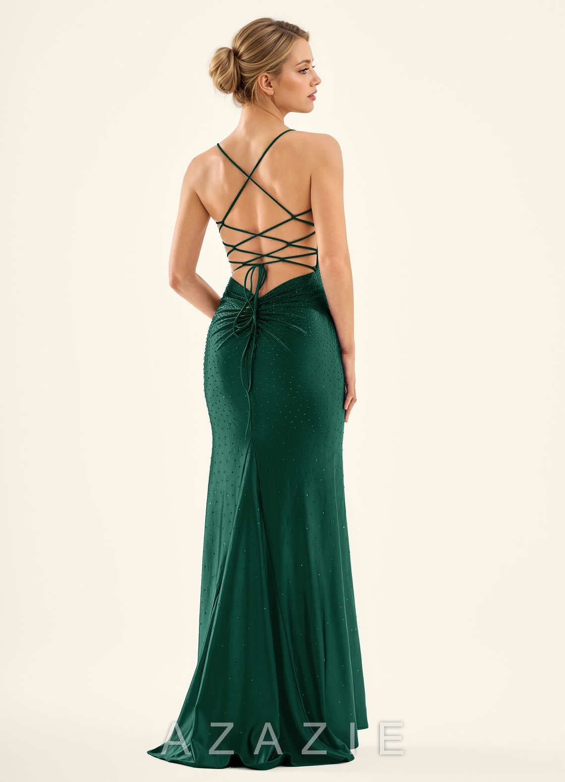 Twinkle Green Mermaid Prom Dress