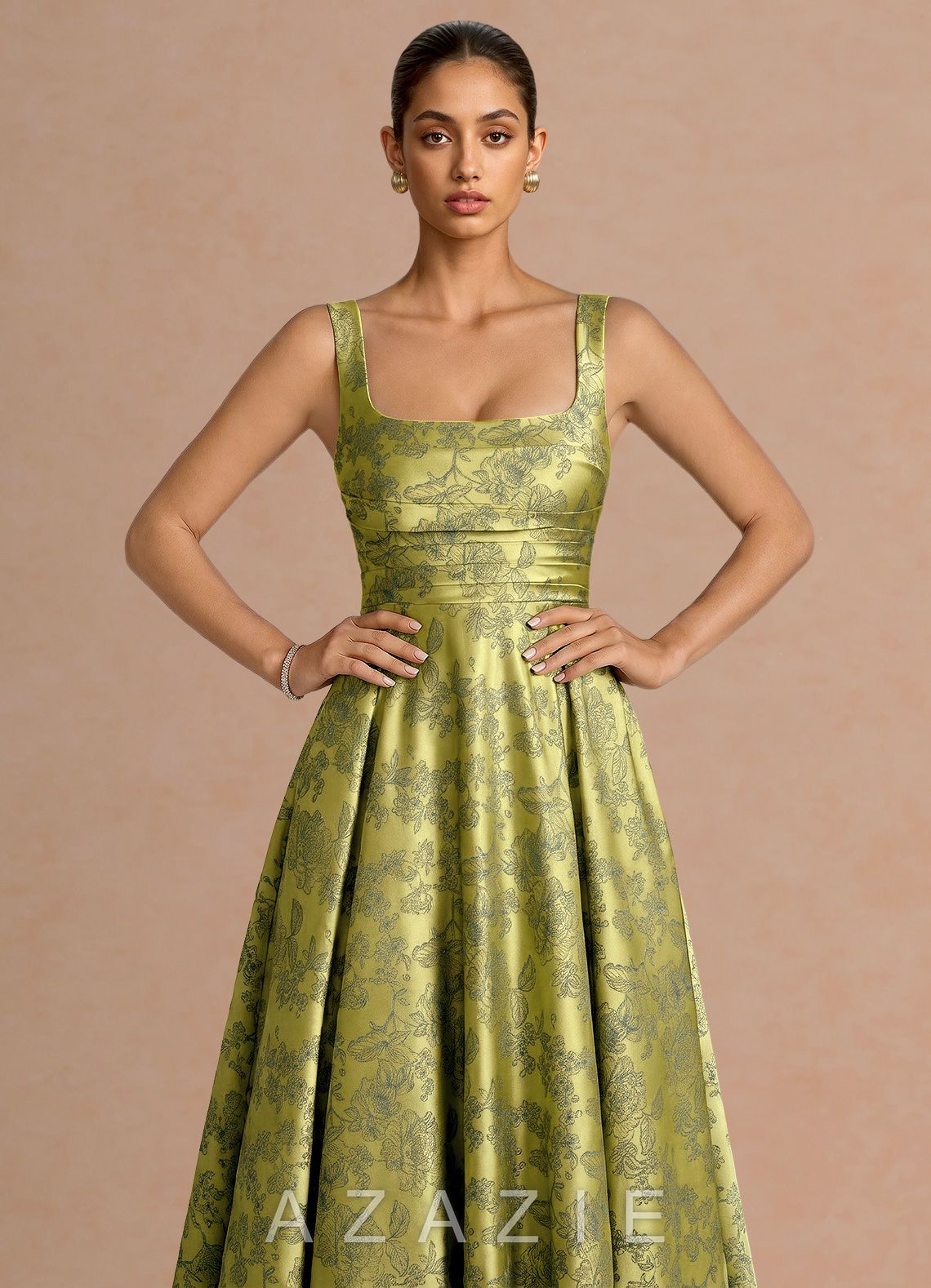 Azaria {color} Maxi Dress  sp_moss_navy_#mn134320