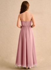 Azazie Twilight Dance Girls Formal Dusty Rose A-Line Pleated Chiffon Dress dusty_rose