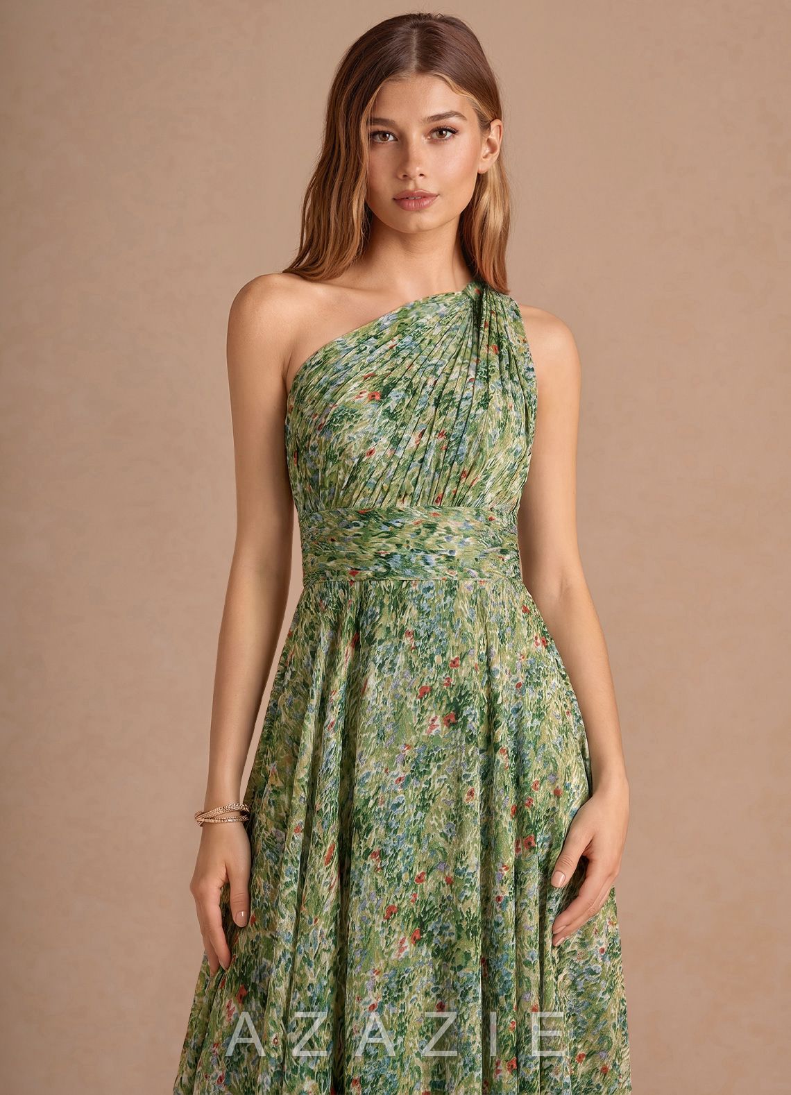 Noelle {color} Midi Dress  sp_green_floral_#gf134901