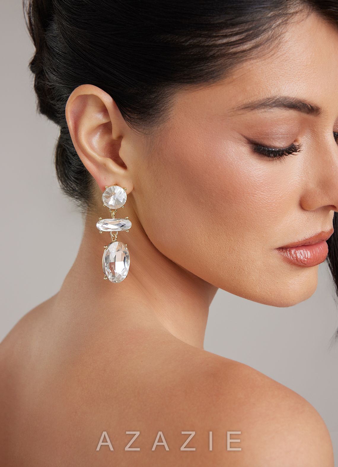 Statement Crystal Drop Earrings