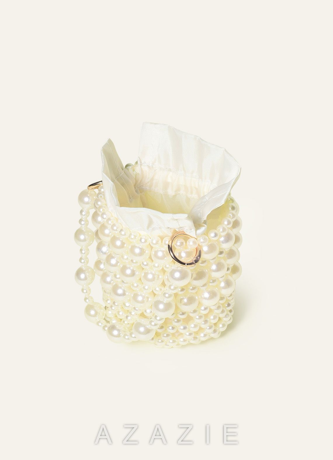 Pearl Bucket Bag with Dual Detachable Straps