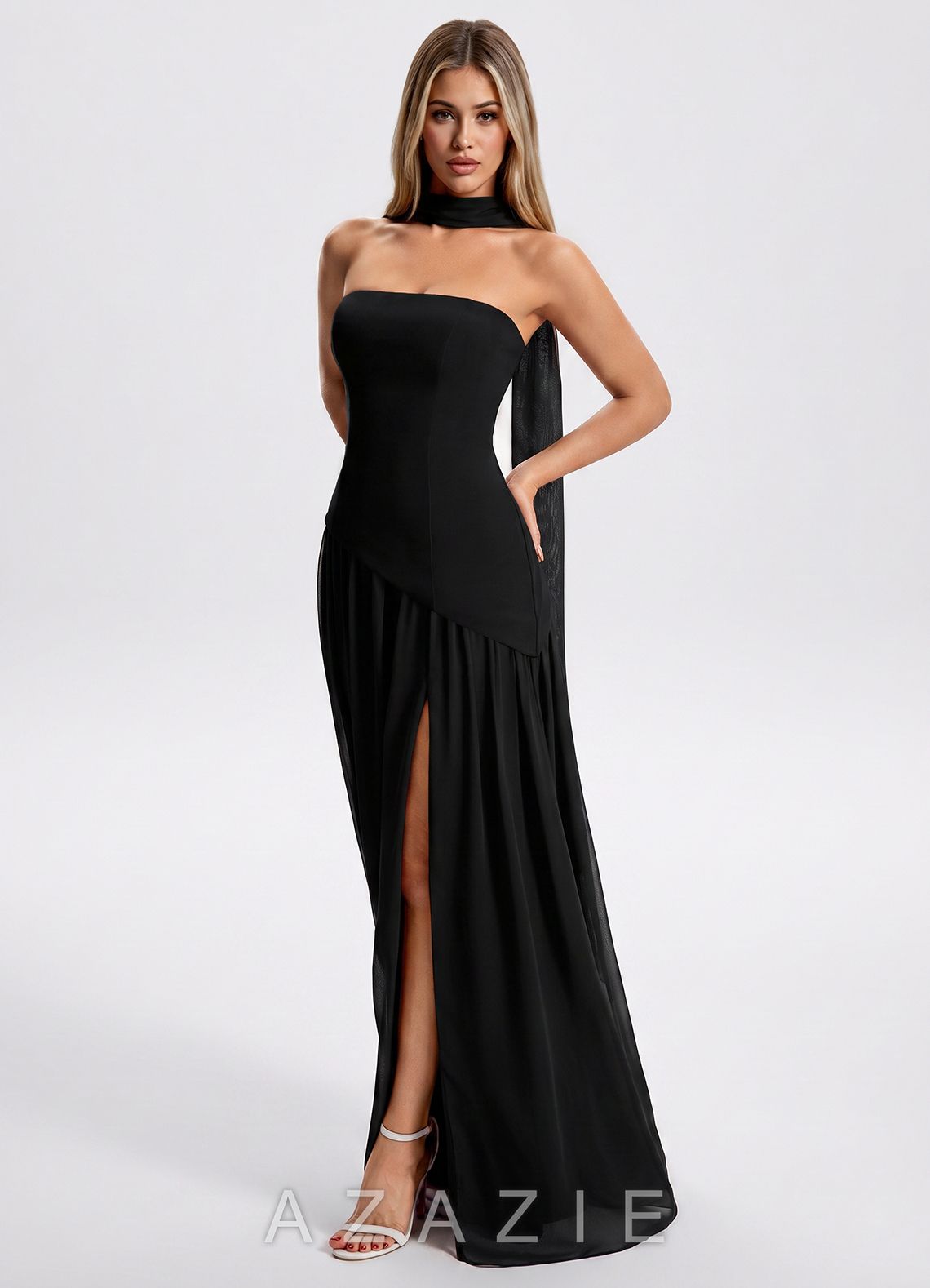 Una {color} Maxi Dress  black
