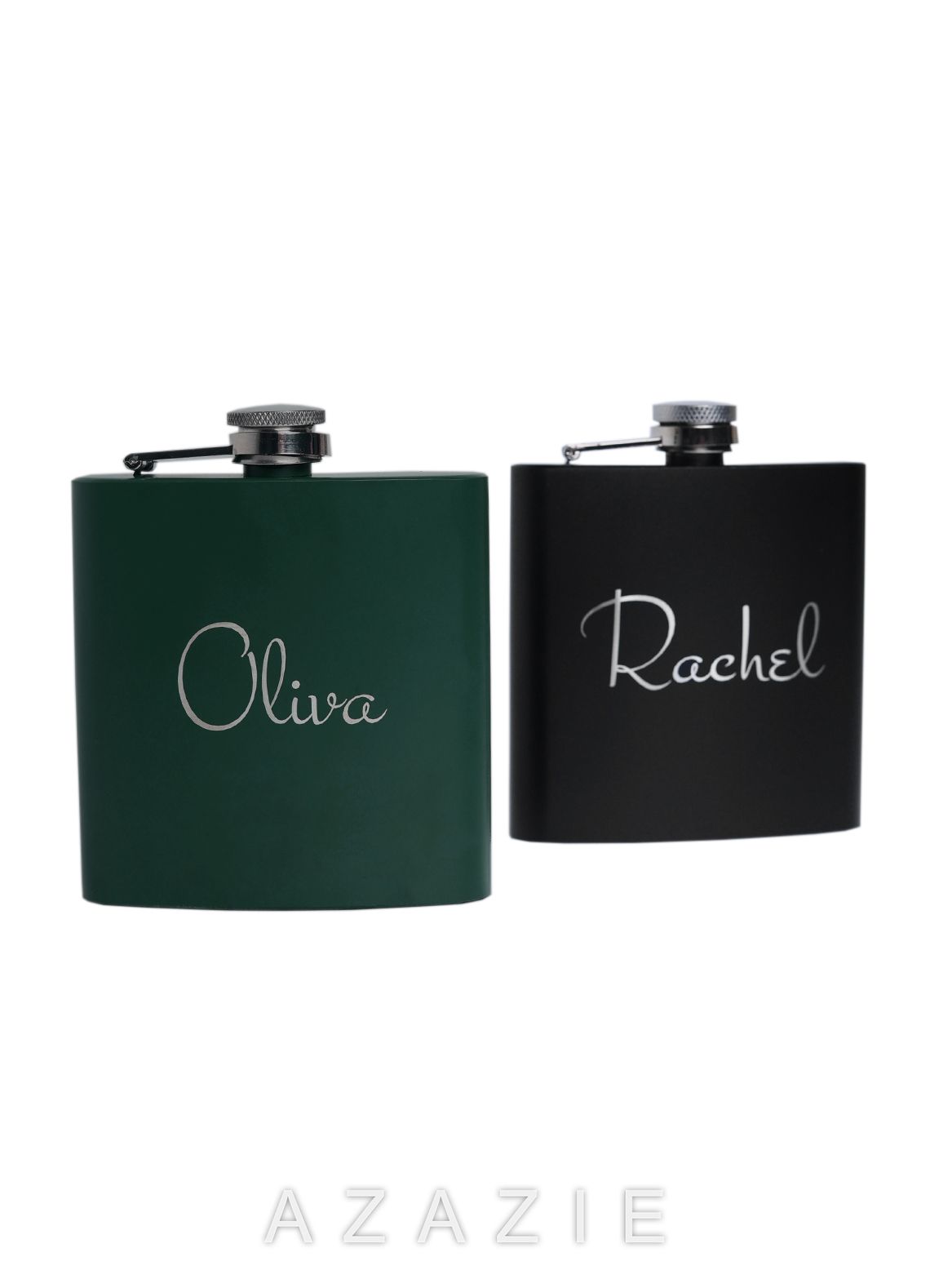 Personalized Flasks For Bridesmaid Gifts  black