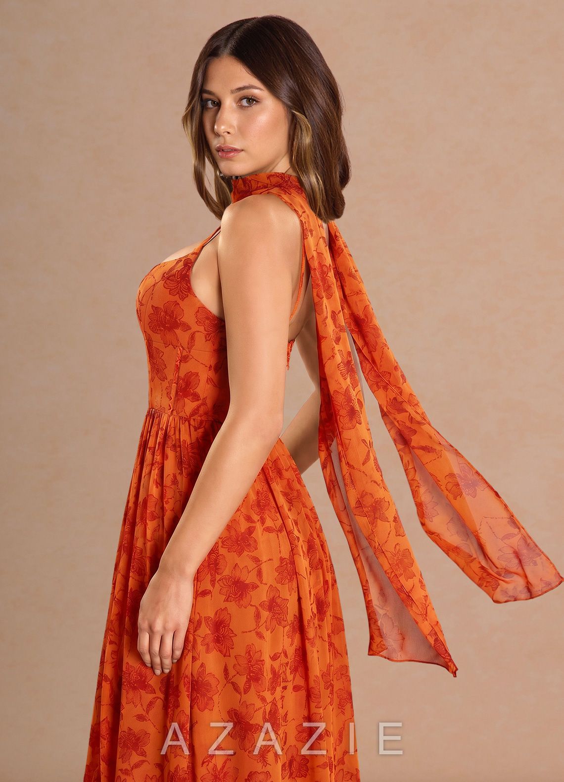 Arianell {color} Maxi Dress  sp_tangerine_#te134835