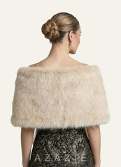 Plush Faux Fur Wrap