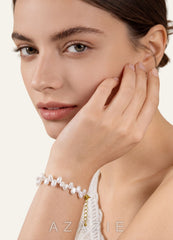 Baroque Freshwater Pearl Bracelet  white
