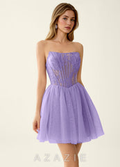 Florisse Purple Mini Dress
