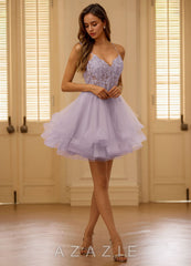 Viviara Purple Mini Dress