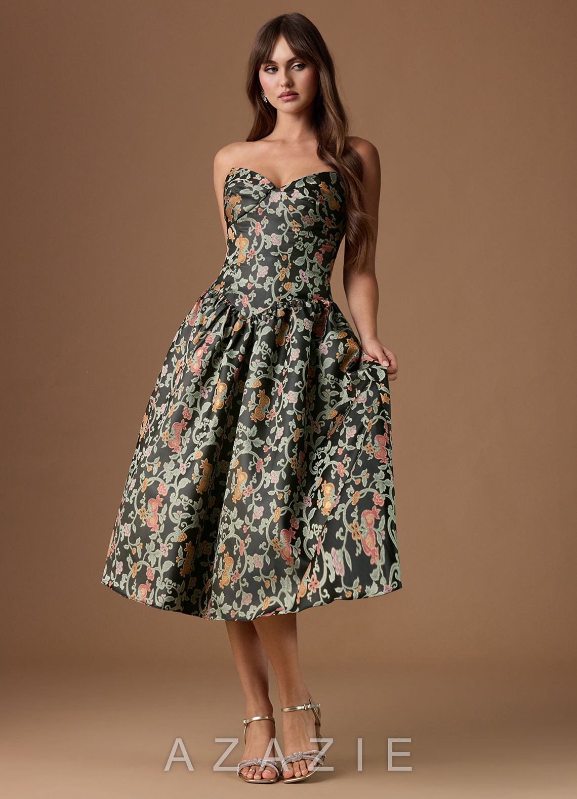 Desy {color} Midi Dress  sp_midnight_garden_#mg134314