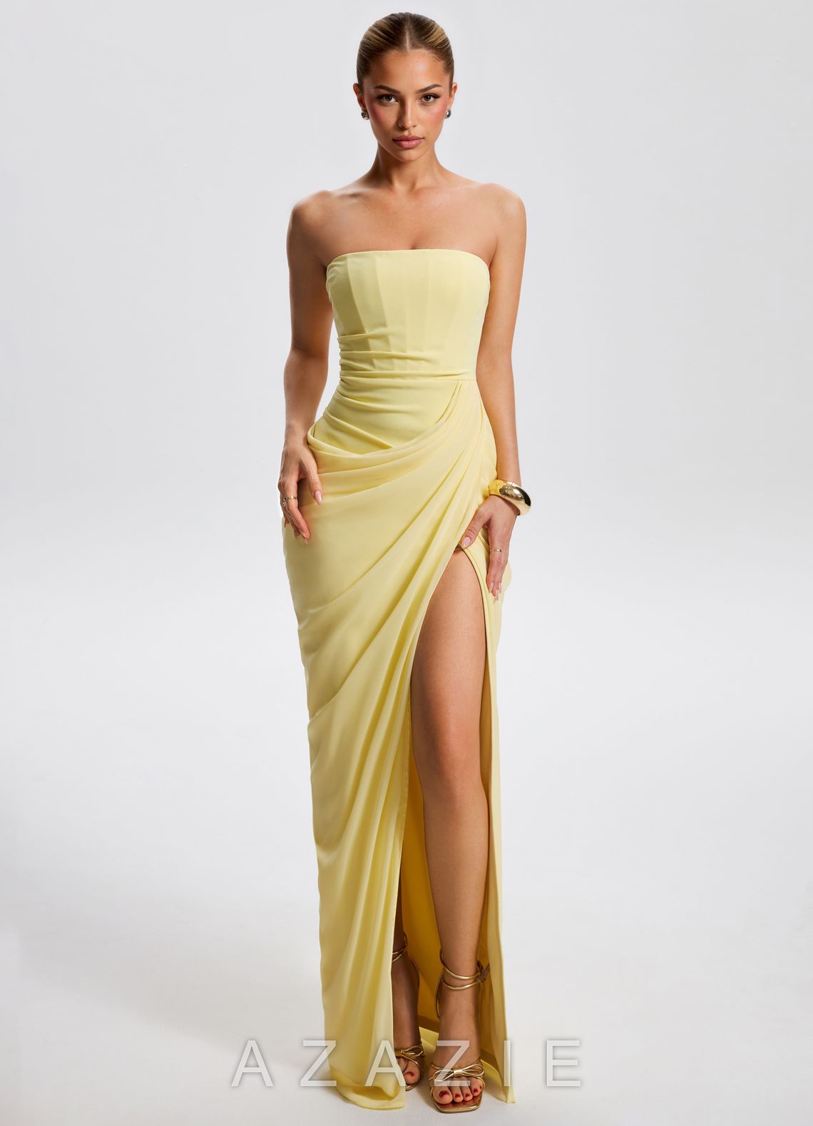Zendaya {color} Maxi Dress  lemon_sorbet
