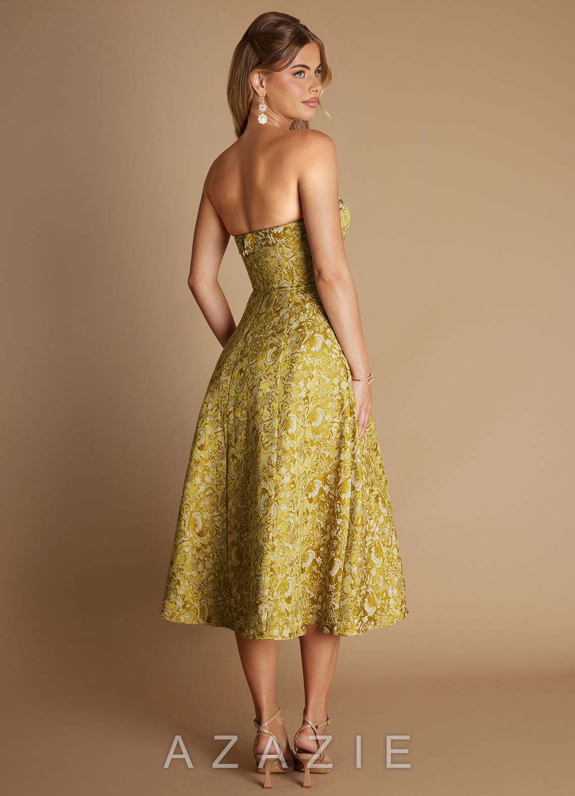 Baila {color} Midi Dress  sp_baroque_marigold_#bm134371