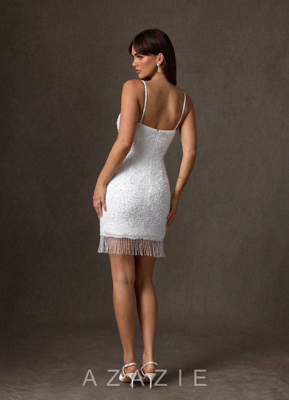 Azazie Zinca Diamond White Sheath Sweetheart Neckline Beading Dress diamond_white