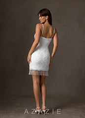 Azazie Zinca Diamond White Sheath Sweetheart Neckline Beading Dress diamond_white