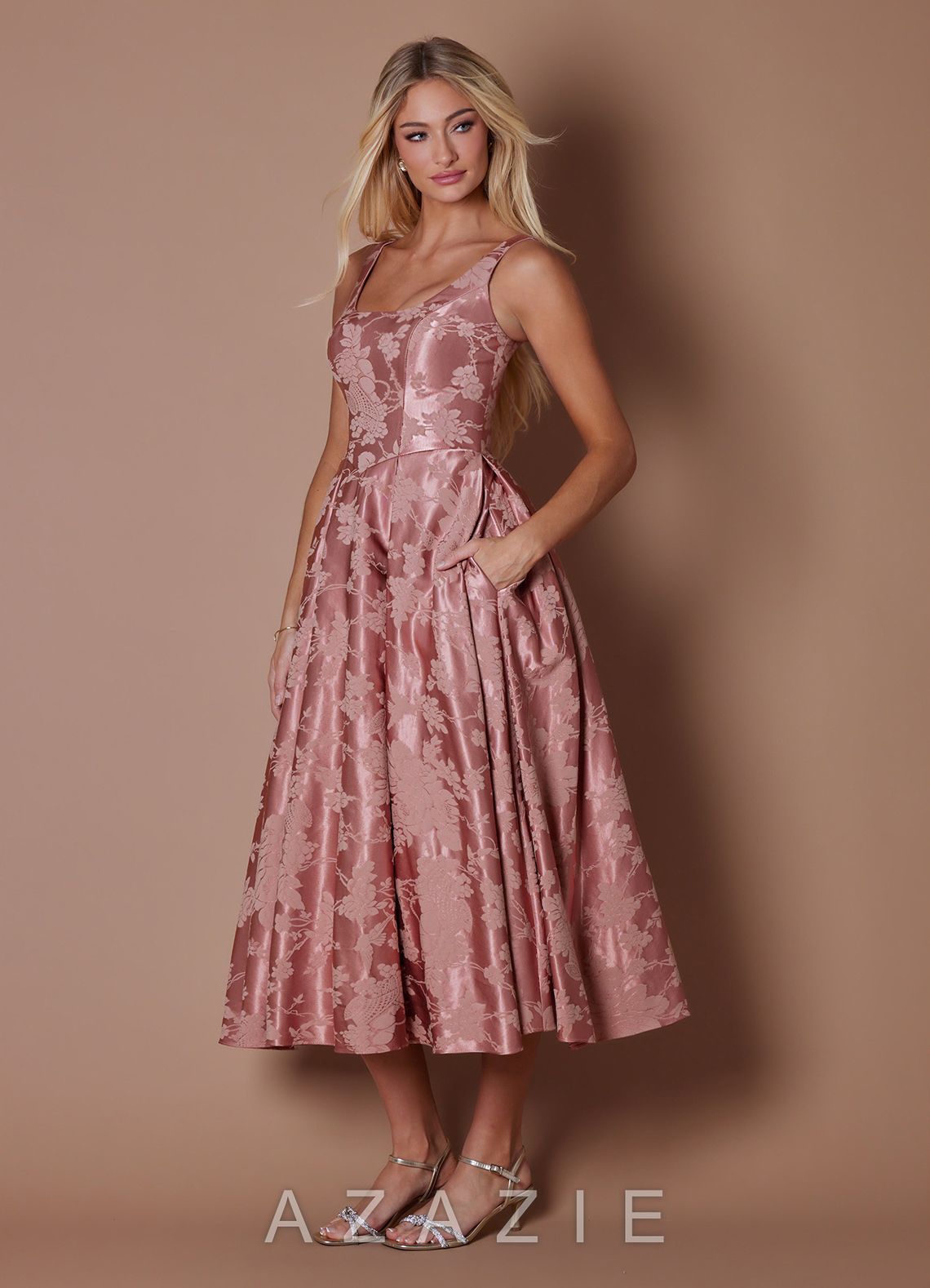 Alexandra {color} Midi Dress  sp_rosewood_pink_#rp134223
