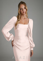 Azazie Brianna Blushing Pink Mermaid Corset Stretch Satin Dress blushing_pink