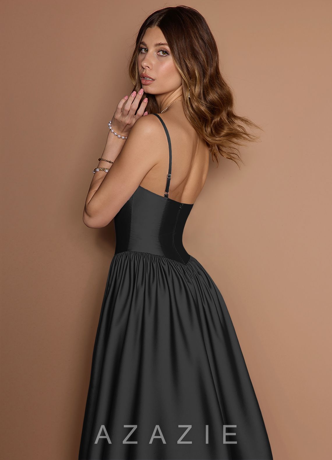 Ottilie {color} Pleated Midi Dress  black