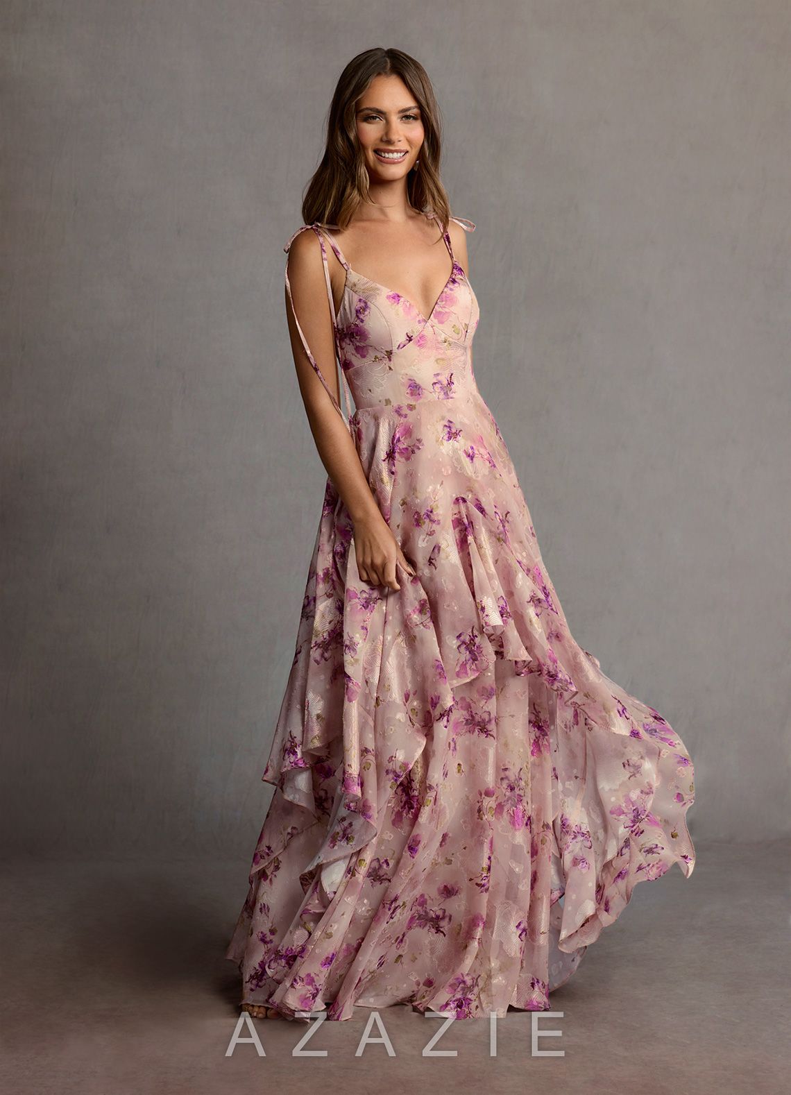 Harmony {color} Maxi Dress  sp_mauve_floral_#mf134274