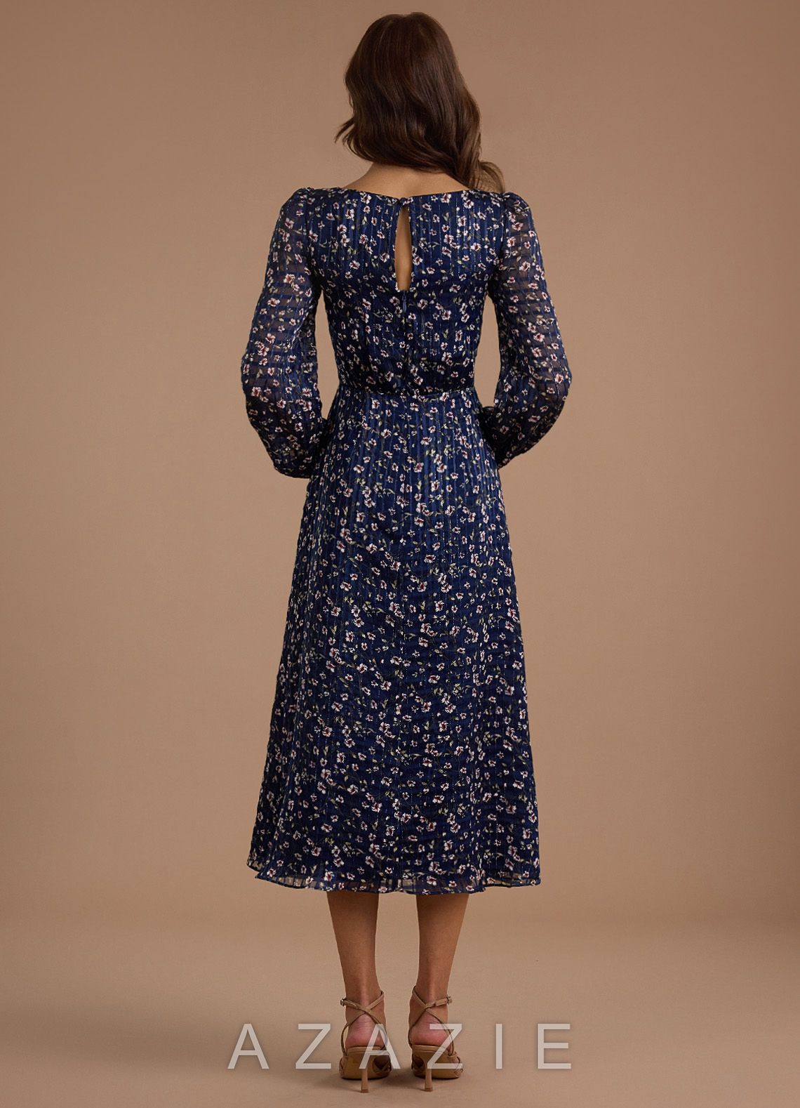 Edith {color} Midi Dress  sp_floral_gingham_#fg134370