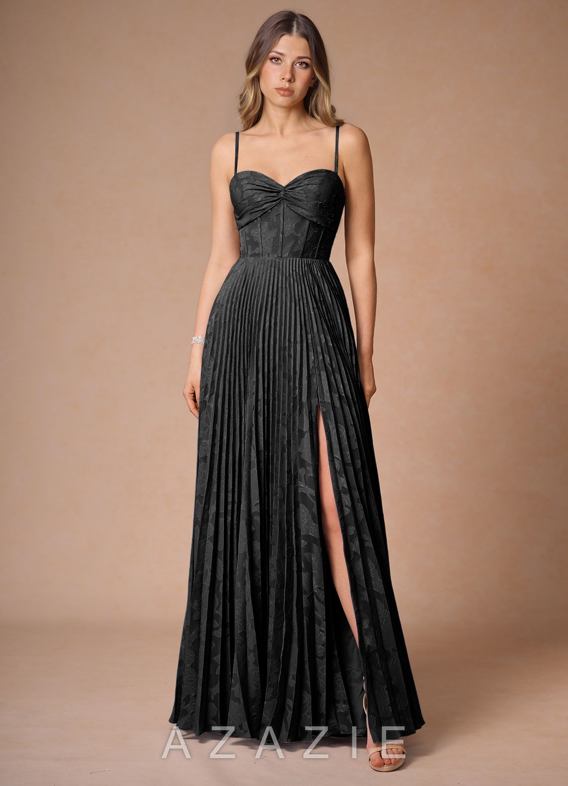 Akiko {color} Pleated Maxi Dress