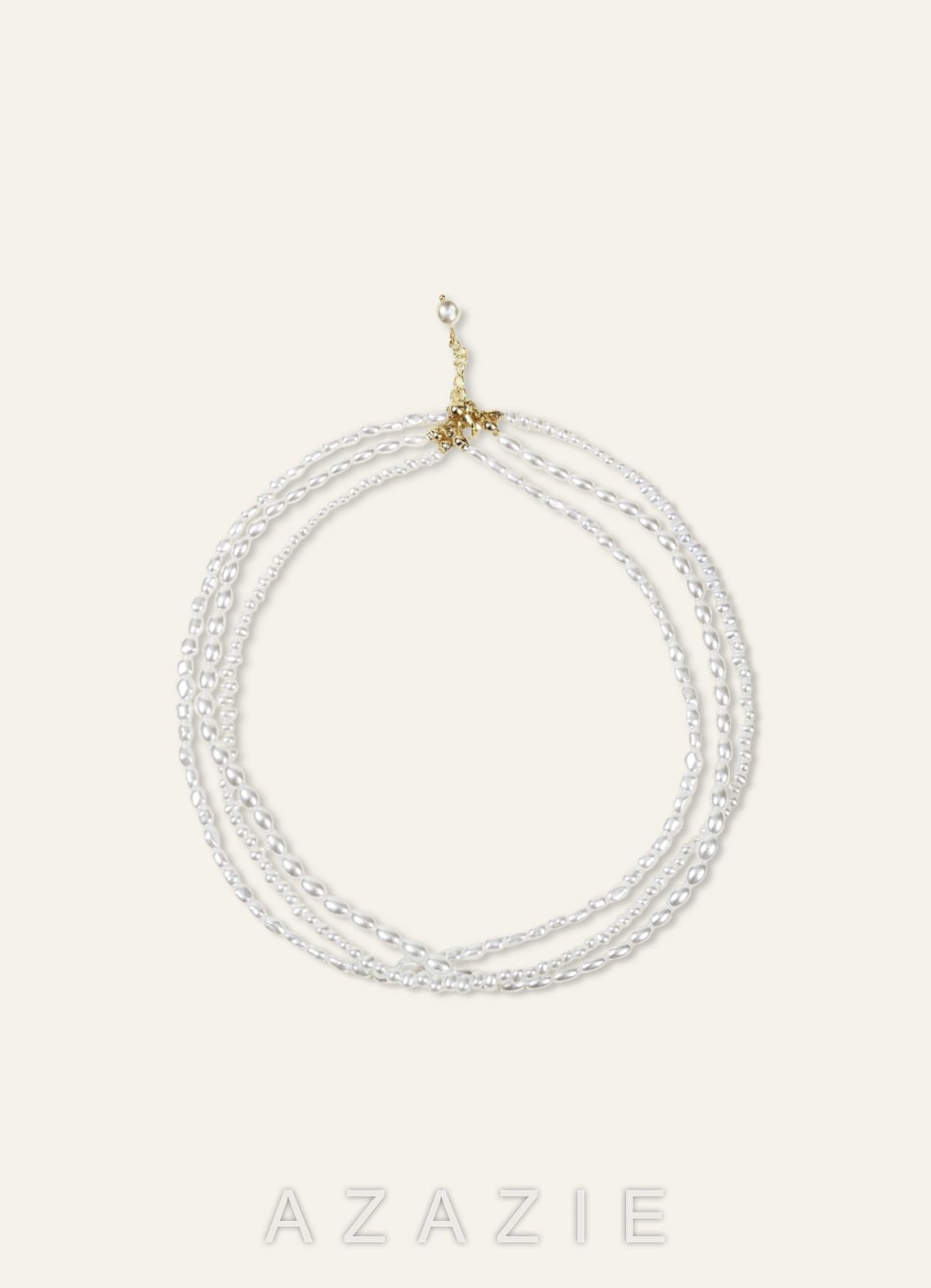 Multi Layer Pearl Choker Necklace