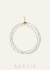 Multi Layer Pearl Choker Necklace